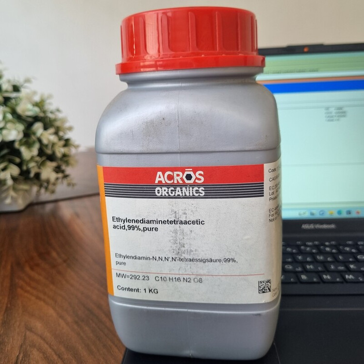 اتیلن دی آمین تترا استیک اسید 99درصد برند acros واحد 1 کیلویی