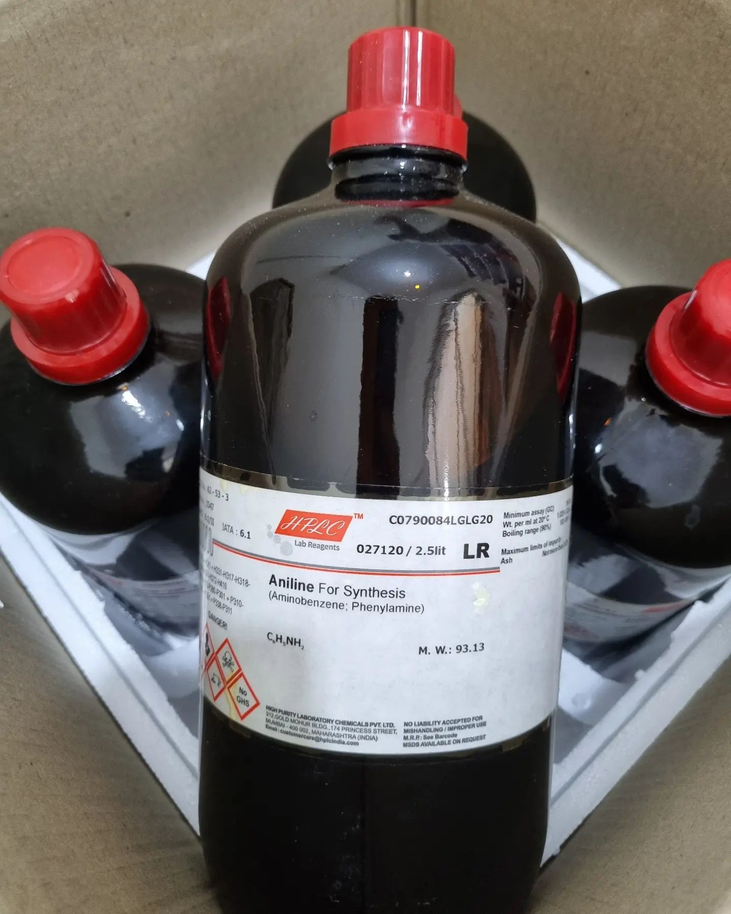 فروش ویژه آنیلین برندhplc گرید:LR