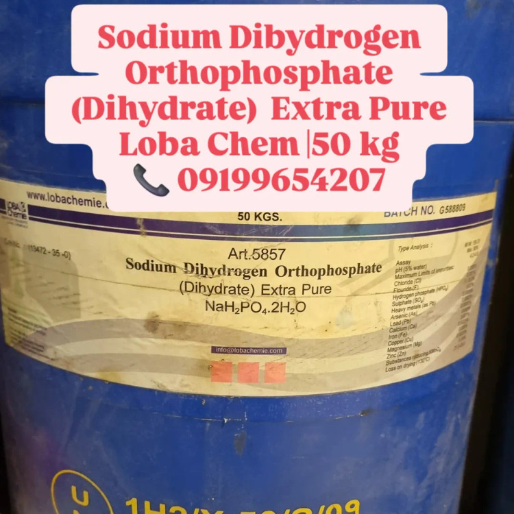 سدیم دی هیدروژن فسفات (دیهیدرات) خالص Extra Pure – Loba Chem ۵۰ کیلوگرم