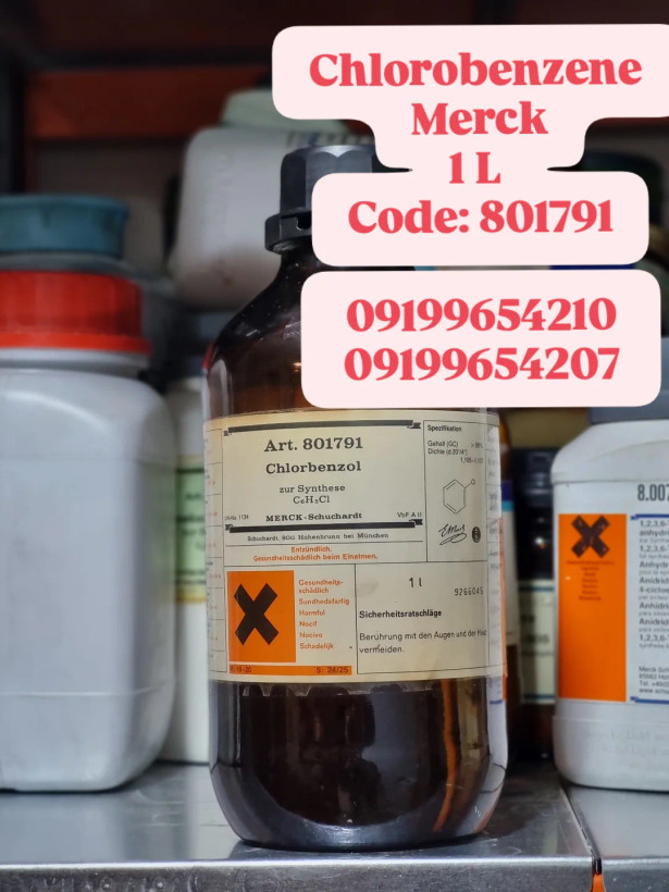 کلروبنزن برند Merck – حلال استاندارد آزمایشگاهی