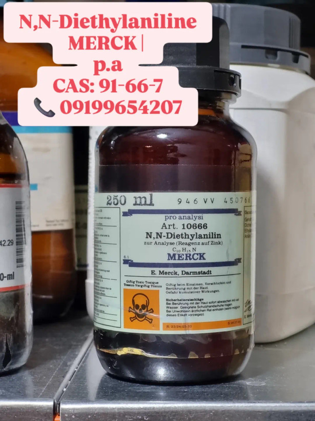 N.NDiethylaniline گرید Pro Analysi برند MERCK حجم ۲۵۰ میلیلیتر